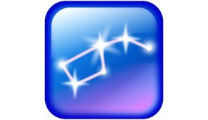 The app icon for the Star Walk app that shows constellations, stars, and planets in the sky.