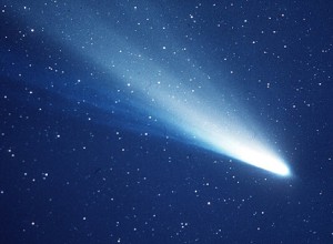 A view of  Halley's Comet  when it passed by in 1986.